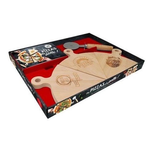 Des Pizzas À La Pelle ! - Coffret Avec 6 Planches Gravées, 1 Roulette À Pizza Et 1 Livret De Recettes