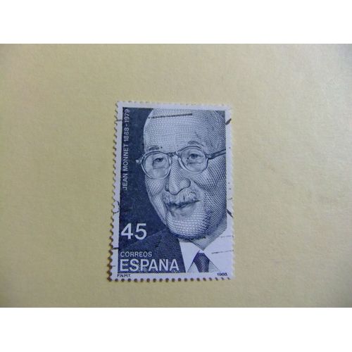 31 Espagne 1988 / Jean Monnet - Politique Français / Edifil 2931 Fu Yvert 2565 Fu
