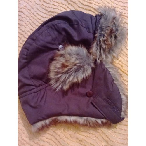 Bonnet Casquette Fourré Marron 3/4 Ans.