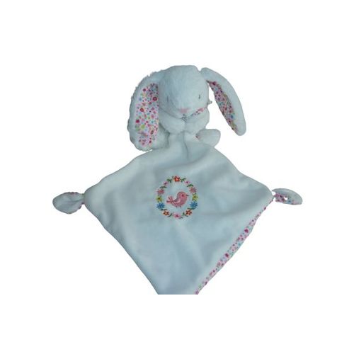 Doudou Peluche Mouchoir Lapin Pommette