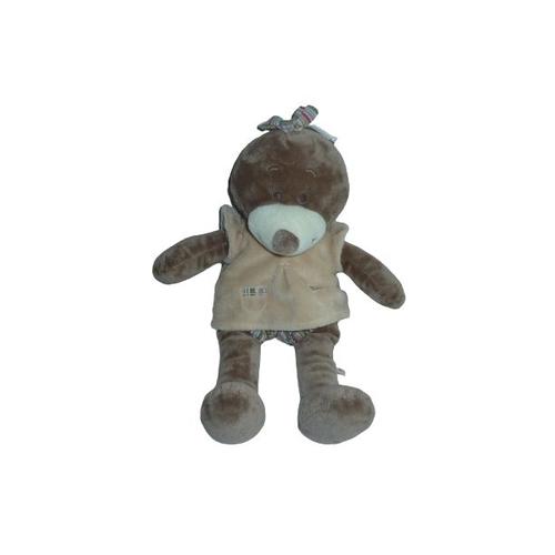 Doudou Taupe Emma Paco Aldo 42 Cm Noukie's