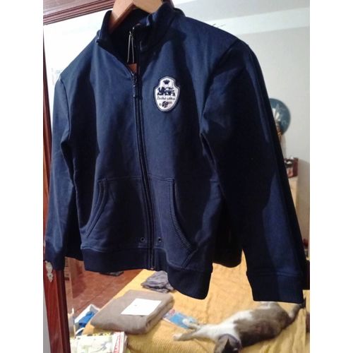 Gilet Zippé Marine 8 Ans Vintage Années 90 Artengo.