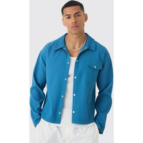 Surchemise Plissée Homme - Bleu - M, Bleu