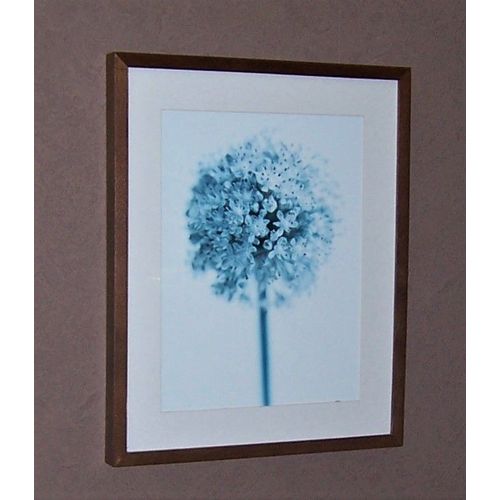 Affiche Florale Sous-Verre, Cadre En Bois 43 x 52 Cm