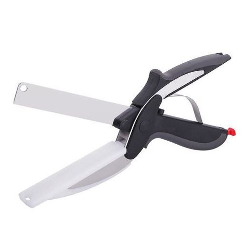 2 En 1 Multi-Fonction Cuisine Ciseaux Cutter Acier Inoxydable Couteaux De Cuisine Coupe-Légumes Viande Pomme De Terre Couteau À Fromage Outil À Main