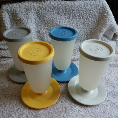 4 Verres Hauts À Dessert Tupperware