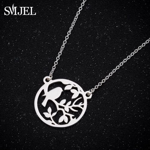 Smjel-Collier Animal Sauvage En Acier Inoxydable,Colibri,Colliers De Présidence,Animal Mignon,Aigle,Phénix,Oiseaux Hirondelle