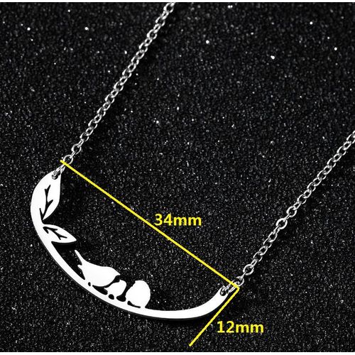 Smjel-Collier Animal Sauvage En Acier Inoxydable,Colibri,Colliers De Présidence,Animal Mignon,Aigle,Phénix,Oiseaux Hirondelle