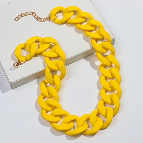 Collier Ras Du Cou Large En Acrylique Coloré Pour Femme,Bijoux De Déclaration De La Présidence,Résine Bohème,Gros Collier,Mode 256