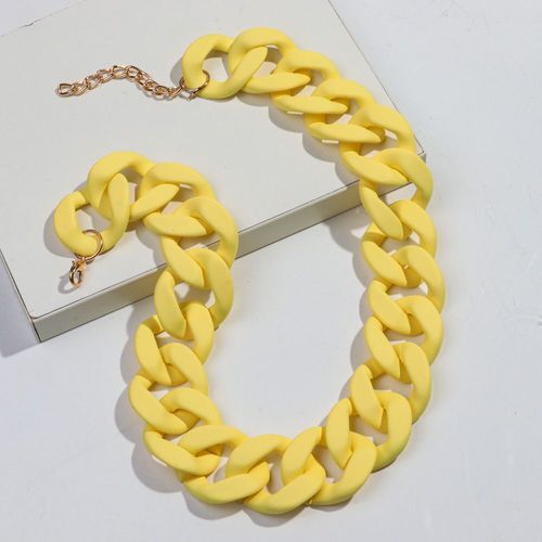 Collier Ras Du Cou Large En Acrylique Coloré Pour Femme,Bijoux De Déclaration De La Présidence,Résine Bohème,Gros Collier,Mode 256