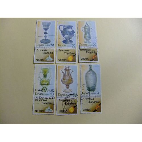 31 Espagne 1988 / Artisanat Espagnol - Verre / Edifil 2941 / 2946 Fu Yvert 2506 / 2511 Fu