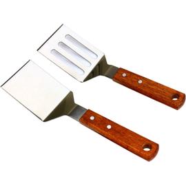 AIDE DE CUISINE MULTI-USAGE en acier inox 18/10 - spatule de cuisine et  grattoir pizza
