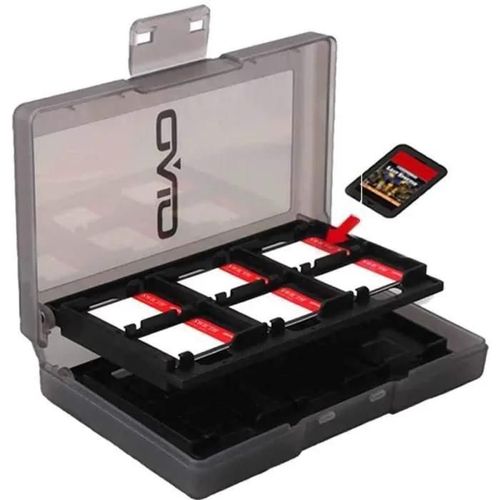 Tui De Rangement Pour Jeux Nintendo Switch, Peut Contenir Jusquà 24 Jeux Système De Protection Organisateur De Cartes,(Noir)