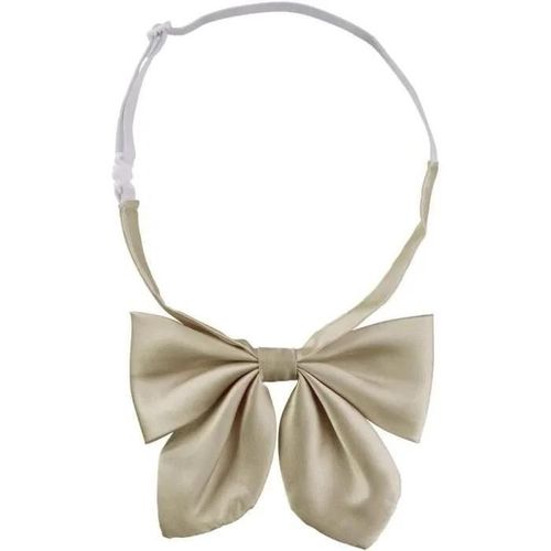 Femme N?ud Papillon Cravate,Noeud Papillon Pré-Noué Pour Femme,Noeud Papillon Réglable Couleur Unie,Pour Fête,Mariage(Kaki)