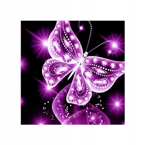 Point De Strass Papillon Rose 5d Cristal Bricolage