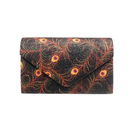 Euro - américain Fashion Flash tissu main tenant sac sac de banquet noir