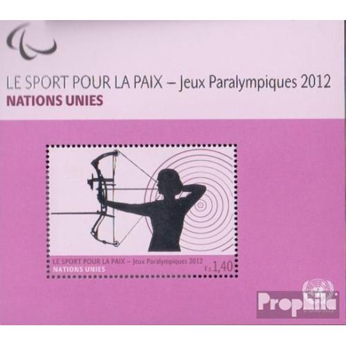 Nations Unies - Genève Bloc 32 (Complète Edition) Neuf Avec Gomme Originale 2012 Paralympische Été