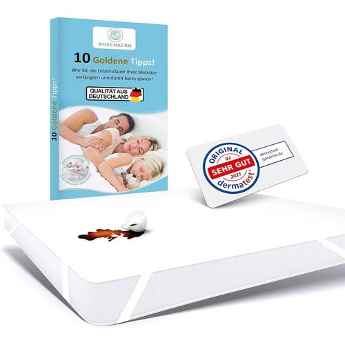 ® Protège-Matelas, 140 X 220 Cm, Imperméable, Qualité Allemande, Protection Contre L'humidité, 140 X 220 Cm, Souple Et Anti-Acariens, Surmatelas, Adapté Pour Lit À Sommier Tapissier, Lavable