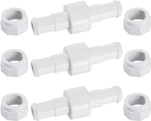 Poweka D20 Lot de 3 Raccords Rotatifs pour Tuyau D'arrosage ...