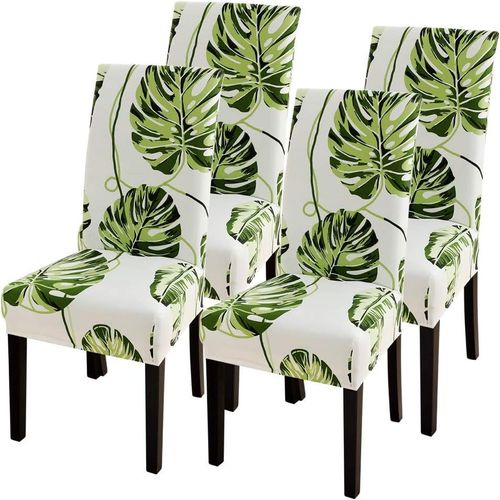 4 Pièces?Monstre? , Housse De Chaise Extensible , Moderne Housse De Chaise Salle À Manger,Amovible Lavable Couverture Protection De Chaise Pour Salle À Manger Hôtel,Cuisine,Décor De Restaurant