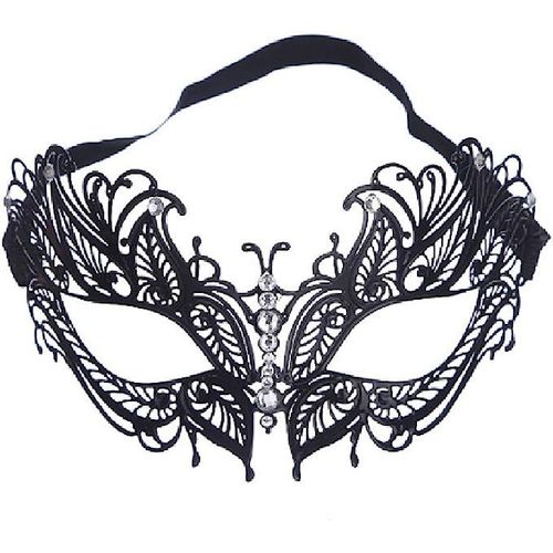 Masque Métal Magnifique Confortable Délicat Monter Le Visage Masque Femme Loup Pour Fête Carnaval Soirée