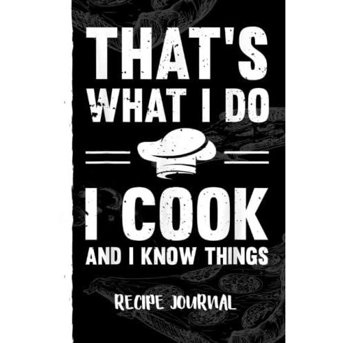 Great Cooking Saying Kitchen Women Men Recipe Journal: Bank Family Recipes Journal To Write In For Women, Wife, Mom, Document All Your Special Recipes With Pizza Sketch Black Cover