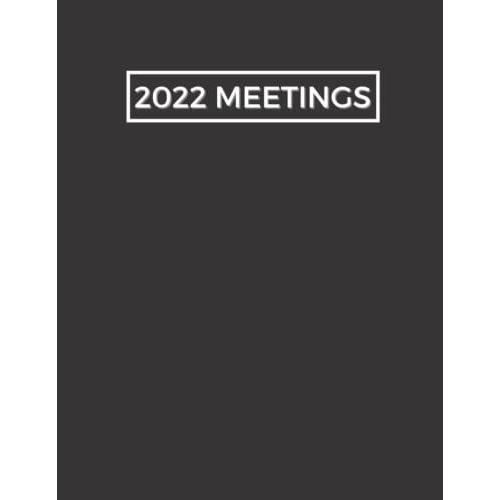 2022 Meeting Notebook For Professionals: Double Sides Guided Meeting Book