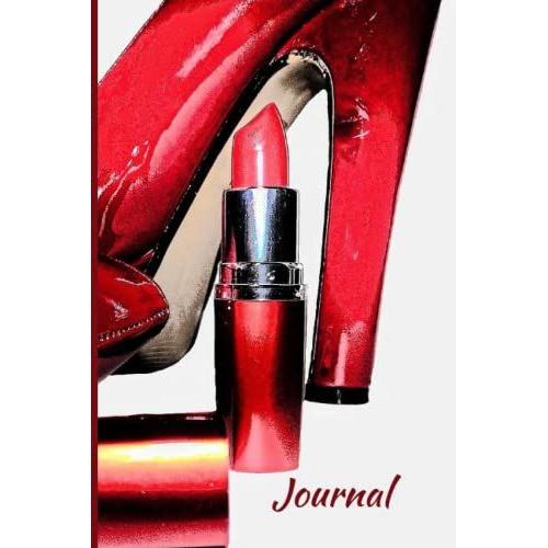 Journal: Lady In Red - Create Your Vision