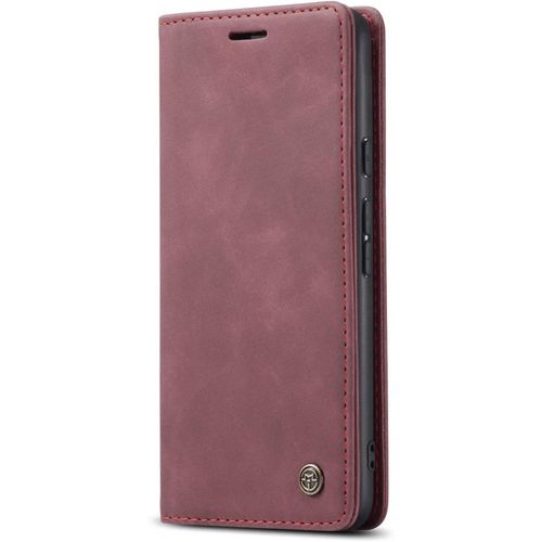 Coque Compatible Avec Google Pixel 7 Pro,Coque Rabat Cuir Avec Magnetique,Housse Protection Portefeuille Tui Cartes Stand Fonction (Rouge)