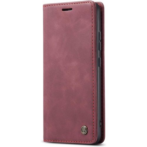 Coque Compatible Avec Xiaomi 13,Coque Rabat Cuir Avec Magnetique,Housse Protection Portefeuille Tui Cartes Stand Fonction (Rouge)