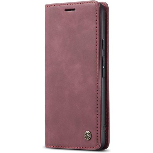 Coque Compatible Avec Google Pixel 6 Pro,Coque Rabat Cuir Avec Magnetique,Housse Protection Portefeuille Tui Cartes Stand Fonction (Rouge)