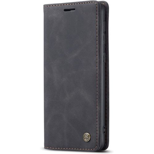 Coque Compatible Avec Samsung Galaxy M31,Coque Rabat Cuir Avec Magnetique,Housse Protection Portefeuille Tui Cartes Stand Fonction (Noir)