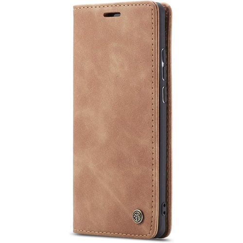 Coque Compatible Avec Samsung Galaxy A50/A30s/A50s,Coque Rabat Cuir Avec Magnetique,Housse Protection Portefeuille Tui Cartes Stand Fonction (Brun)
