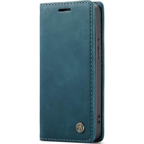 Coque Compatible Avec Iphone 13 Mini,Coque Rabat Cuir Avec Magnetique,Housse Protection Portefeuille Tui Cartes Stand Fonction (Bleu)