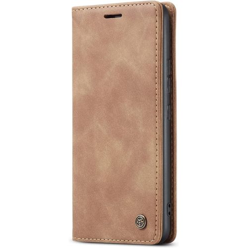 Coque Compatible Avec Xiaomi Mi 11,Coque Rabat Cuir Avec Magnetique,Housse Protection Portefeuille Tui Cartes Stand Fonction (Brun)