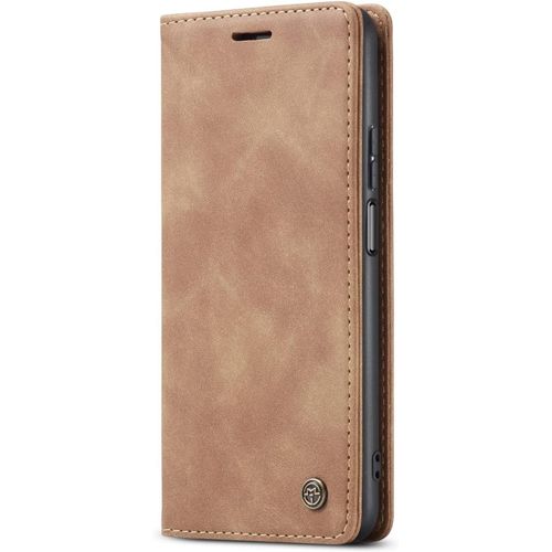 Coque Compatible Avec Xiaomi Poco F3/Mi 11i/Redmi K40/Redmi K40 Pro,Coque Rabat Cuir Avec Magnetique,Housse Protection Portefeuille Tui Cartes Stand Fonction (Brun)