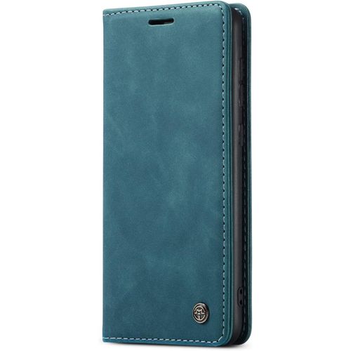 Coque Compatible Avec Samsung Galaxy A52,Coque Rabat Cuir Avec Magnetique,Housse Protection Portefeuille Tui Cartes Stand Fonction (Bleu)