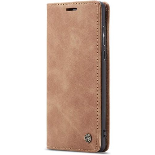 Coque Compatible Avec Samsung Galaxy A71,Coque Rabat Cuir Avec Magnetique,Housse Protection Portefeuille Tui Cartes Stand Fonction (Brun)