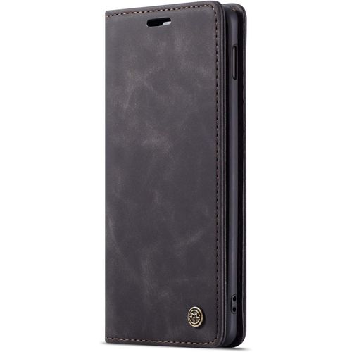 Coque Compatible Avec Samsung Galaxy S10e,Coque Rabat Cuir Avec Magnetique,Housse Protection Portefeuille Tui Cartes Stand Fonction (Noir)