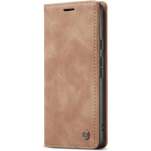 Coque Compatible Avec Google Pixel 7 Pro,Coque Rabat Cuir Avec Magnetique,Housse Protection Portefeuille Tui Cartes Stand Fonction (Brun)