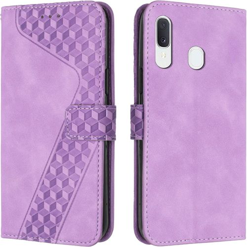 Coque Pour Samsung Galaxy A40, Tui Tlphone Samsung A40, Etui Protection Housse Premium En Cuir Pu Portefeuille Pochette Flip Case [Magntique] Etui Rabat Pour Galaxy A40 (Pourpre)