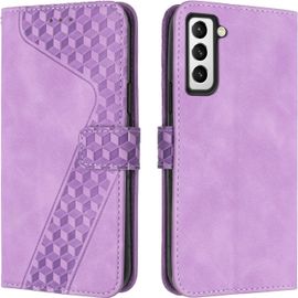 Coque Pour Samsung Galaxy S22, Tui Tlphone Samsung S22, Etui Protection Housse Premium En Cuir Pu Portefeuille Pochette Flip Case [Magntique] Etui Rabat Pour Galaxy S22 (Pourpre)