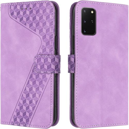 Coque Pour Samsung Galaxy S20 Plus, Tui Tlphone Samsung S20 Plus, Etui Protection Housse En Cuir Pu Portefeuille Pochette Flip Case [Magntique] Etui Rabat Pour Galaxy S20 Plus (Pourpre)
