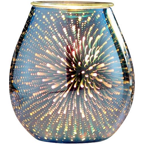 Zen-Arôme Chauffe Cire Parfumée Calorya n°6 Électrique Fondant Lampe à Parfum Huiles essentielles Verre avec Variateur et Coupelle Style Original et Éclairage d'Ambiance effet 3D Aromathérapie