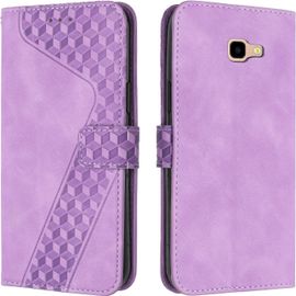 Coque Pour Samsung Galaxy J4 Plus 2018, Tui Tlphone Samsung J4 Plus 2018, Etui Protection Housse En Cuir Pu Portefeuille Pochette Flip Case [Magntique] Pour Galaxy J4 Plus 2018 (Pourpre)