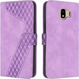 Coque Pour Samsung Galaxy J4 2018, Tui Tlphone Samsung J4 2018, Etui Protection Housse En Cuir Pu Portefeuille Pochette Flip Case [Magntique] Etui Rabat Pour Galaxy J4 2018 (Pourpre)