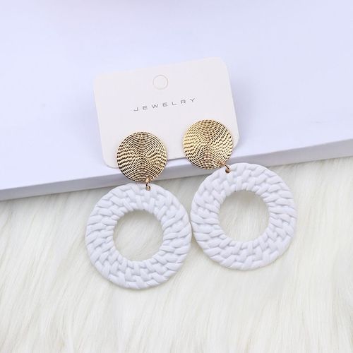 Boucles D'oreilles Clip En Acrylique Pour Femmes,Bijoux Ronds Coréens,Mignon,Sans Piercing,Document De Bonbons,11 Documents