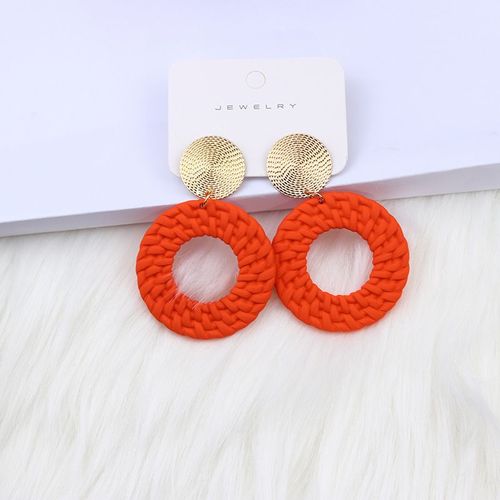 Boucles D'oreilles Clip En Acrylique Pour Femmes,Bijoux Ronds Coréens,Mignon,Sans Piercing,Document De Bonbons,11 Documents