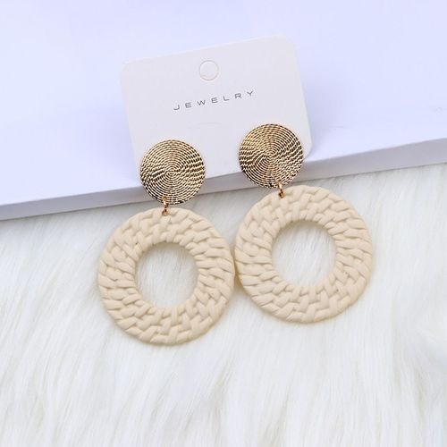 Boucles D'oreilles Clip En Acrylique Pour Femmes,Bijoux Ronds Coréens,Mignon,Sans Piercing,Document De Bonbons,11 Documents