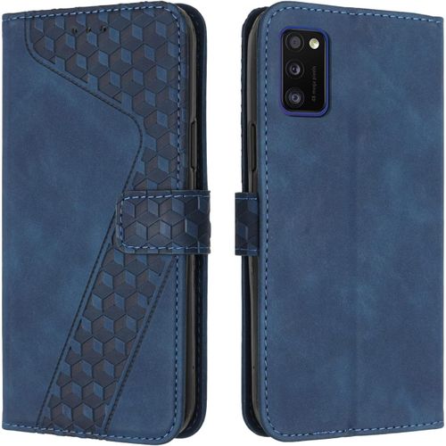 Coque Pour Samsung Galaxy A41, Tui Tlphone Samsung A41, Etui Protection Housse Premium En Cuir Pu Portefeuille Pochette Flip Case [Magntique] Etui Rabat Pour Galaxy A41 (Bleu)
